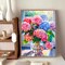 Diamond Art Kits for Adults, Flowers Diamond Painting Kits, Dot Art for Adults, for Gifts and Home Interior Decor 12x16 Inch